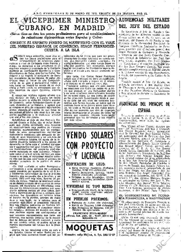 ABC MADRID 15-01-1975 página 27