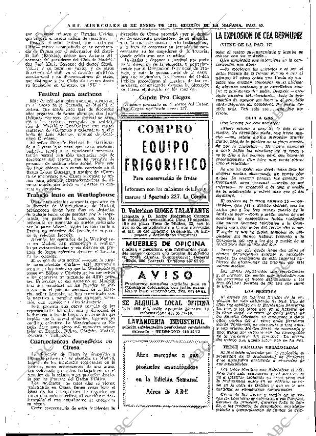 ABC MADRID 15-01-1975 página 45