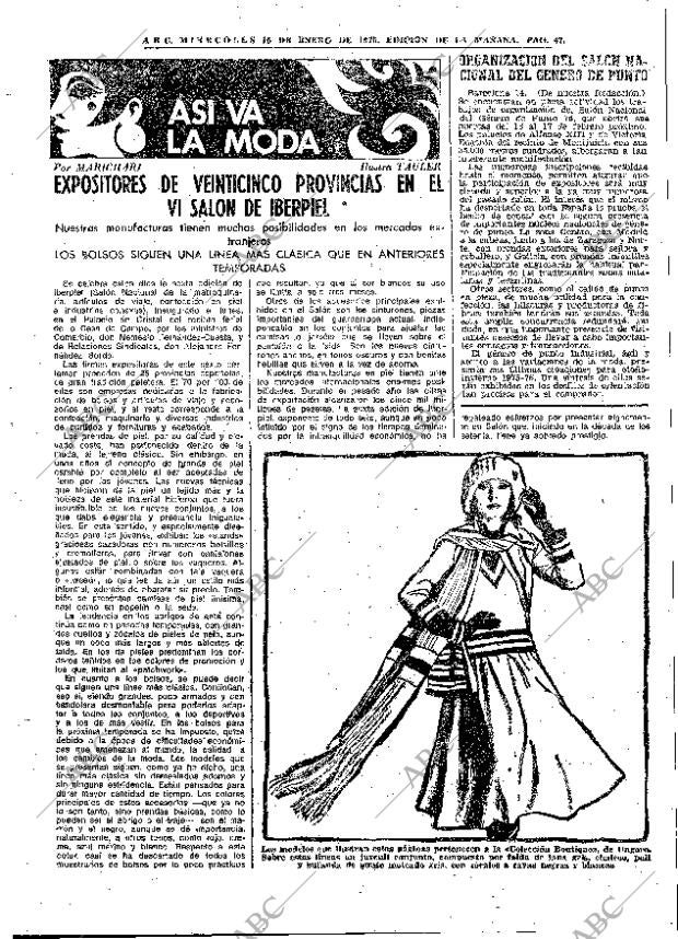 ABC MADRID 15-01-1975 página 47