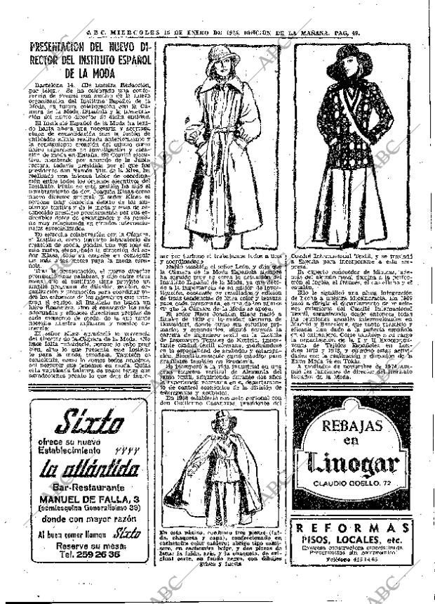 ABC MADRID 15-01-1975 página 49