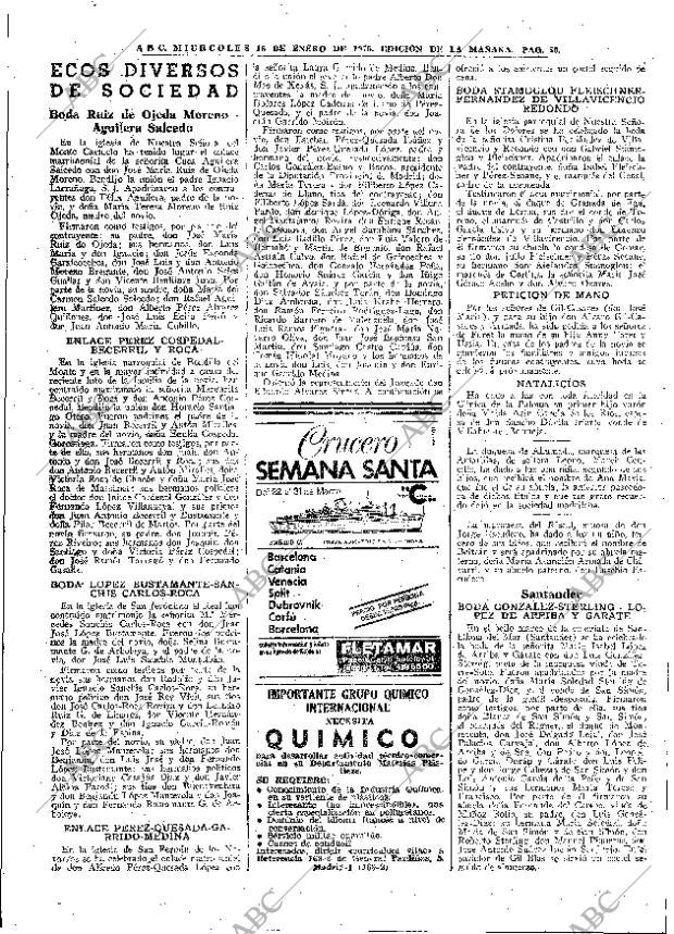 ABC MADRID 15-01-1975 página 50