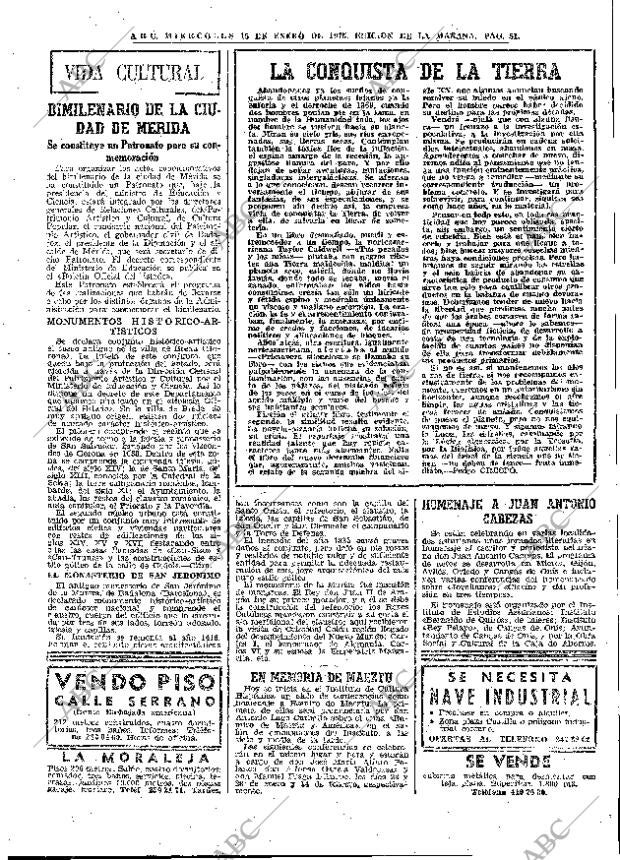 ABC MADRID 15-01-1975 página 51