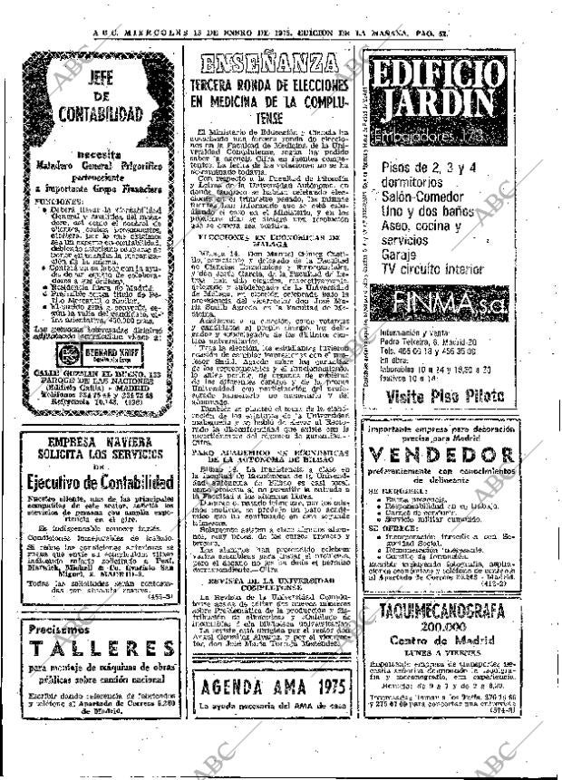 ABC MADRID 15-01-1975 página 52