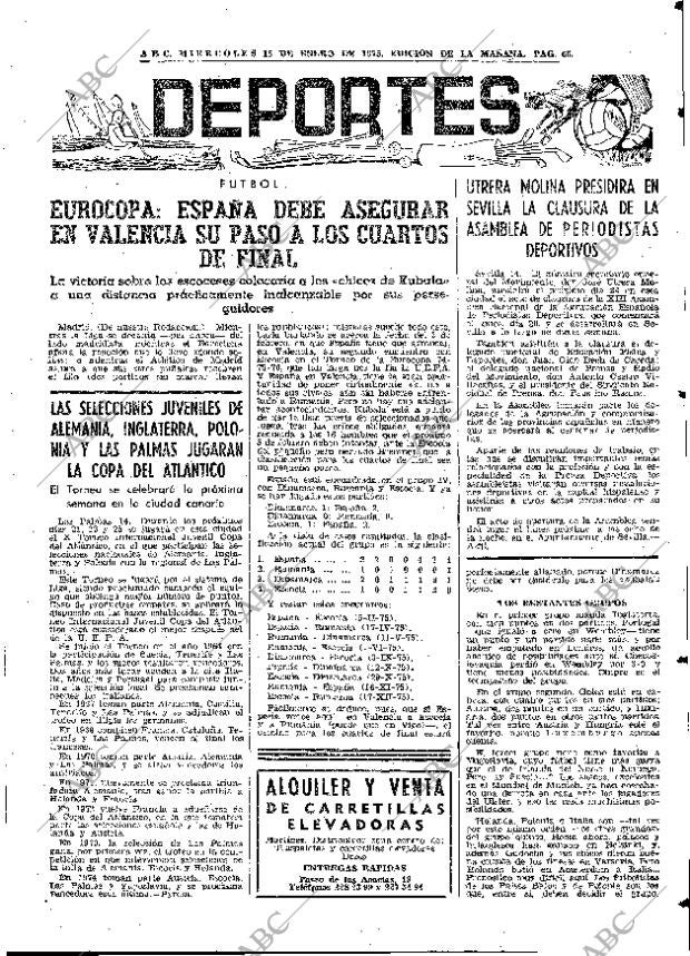 ABC MADRID 15-01-1975 página 65
