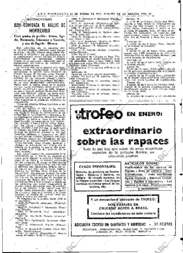 ABC MADRID 15-01-1975 página 67