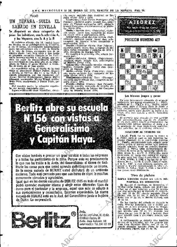 ABC MADRID 15-01-1975 página 70