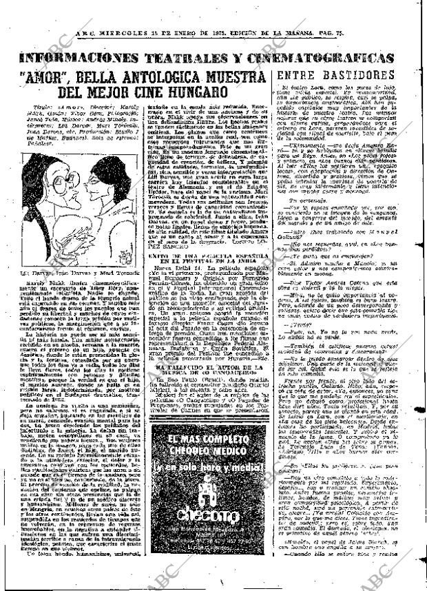 ABC MADRID 15-01-1975 página 75