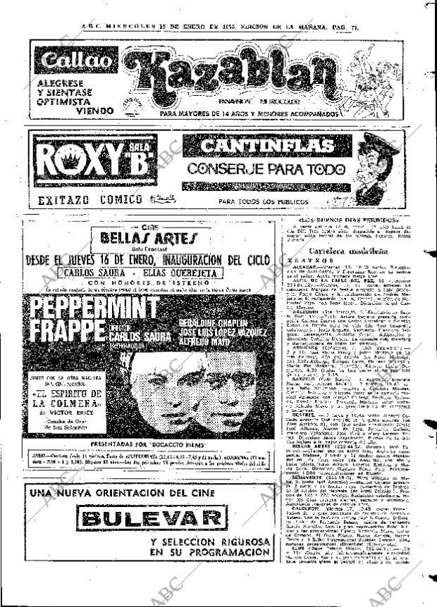 ABC MADRID 15-01-1975 página 77