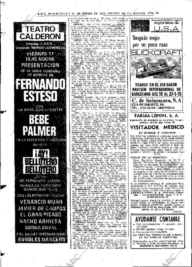 ABC MADRID 15-01-1975 página 78
