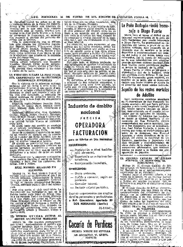 ABC SEVILLA 15-01-1975 página 44