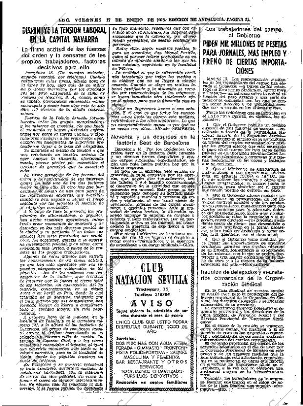 ABC SEVILLA 17-01-1975 página 21