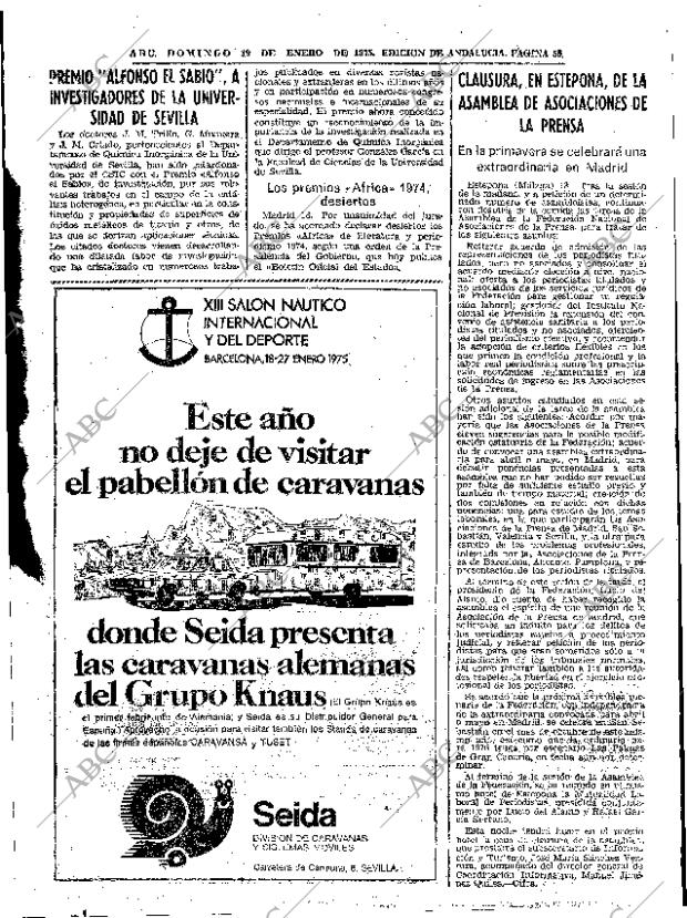 ABC SEVILLA 19-01-1975 página 55