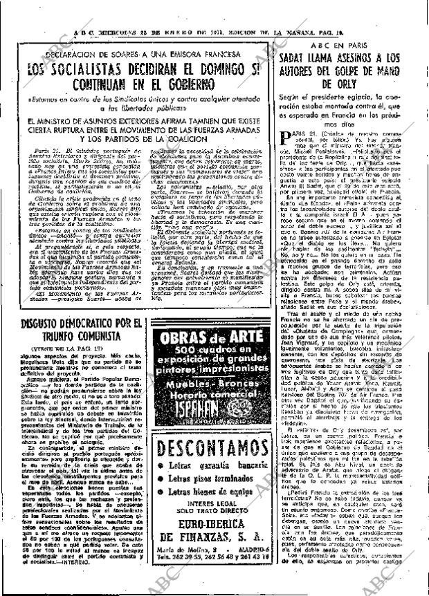ABC MADRID 22-01-1975 página 19
