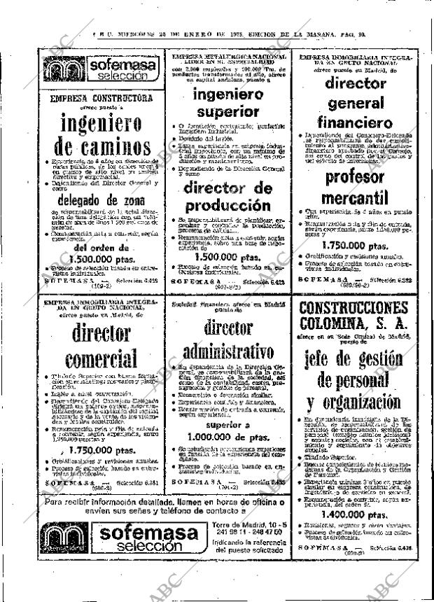 ABC MADRID 22-01-1975 página 30