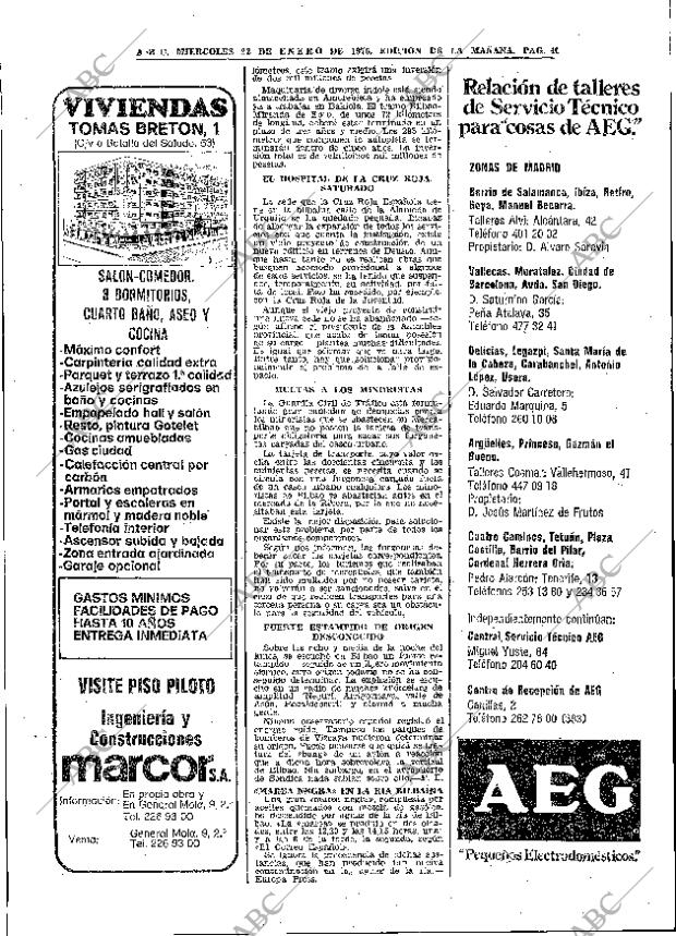 ABC MADRID 22-01-1975 página 40