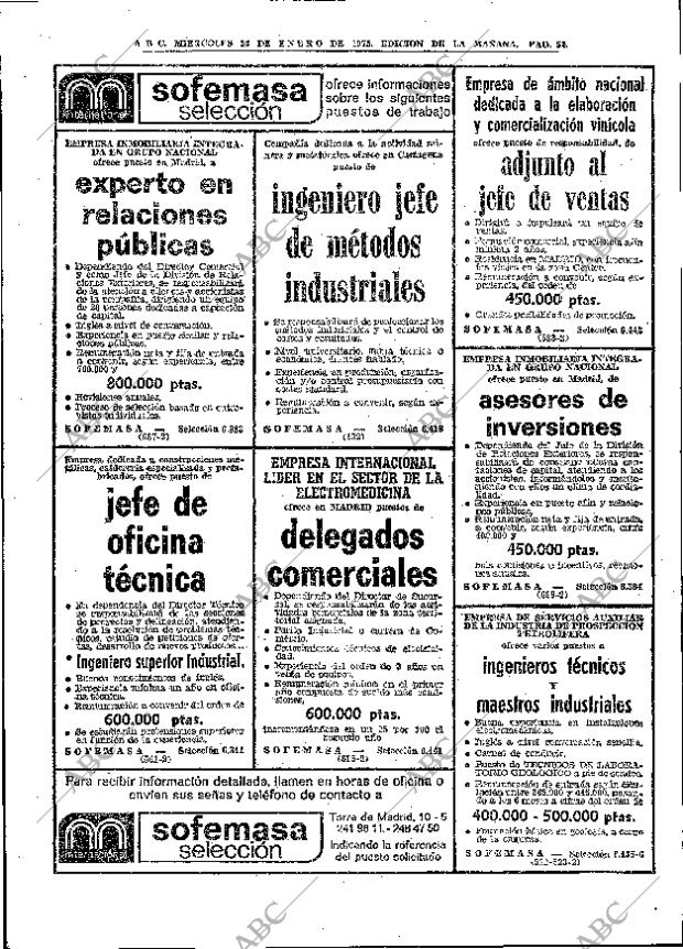 ABC MADRID 22-01-1975 página 52