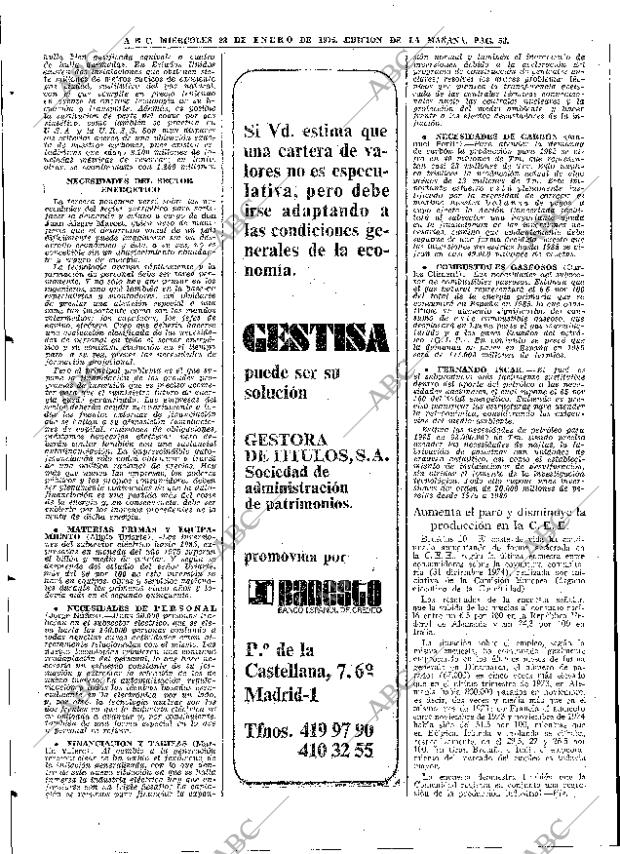 ABC MADRID 22-01-1975 página 58