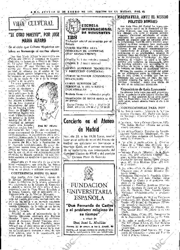 ABC MADRID 23-01-1975 página 43