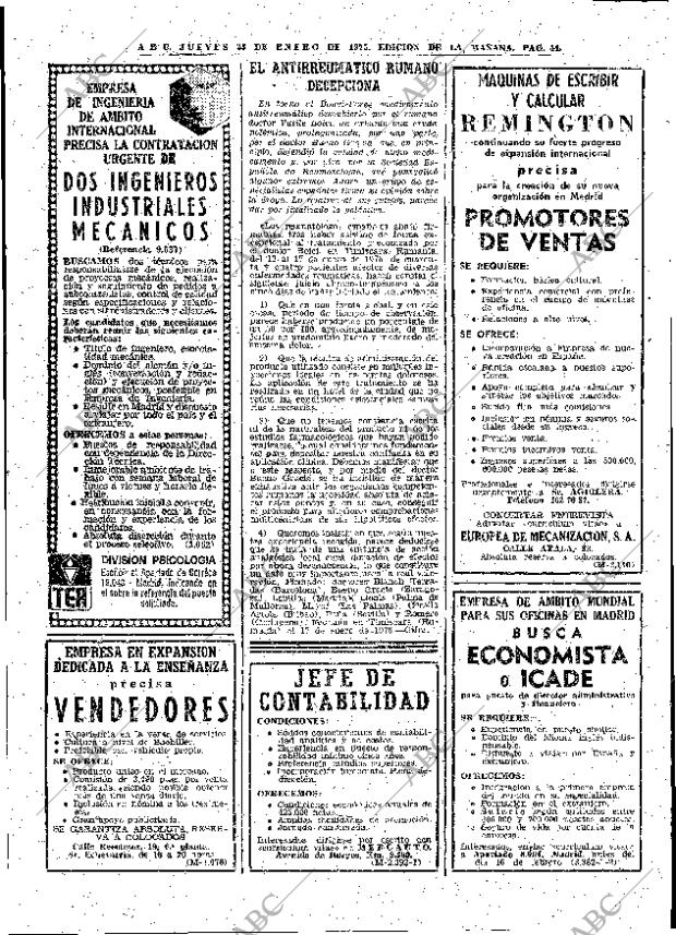 ABC MADRID 23-01-1975 página 44