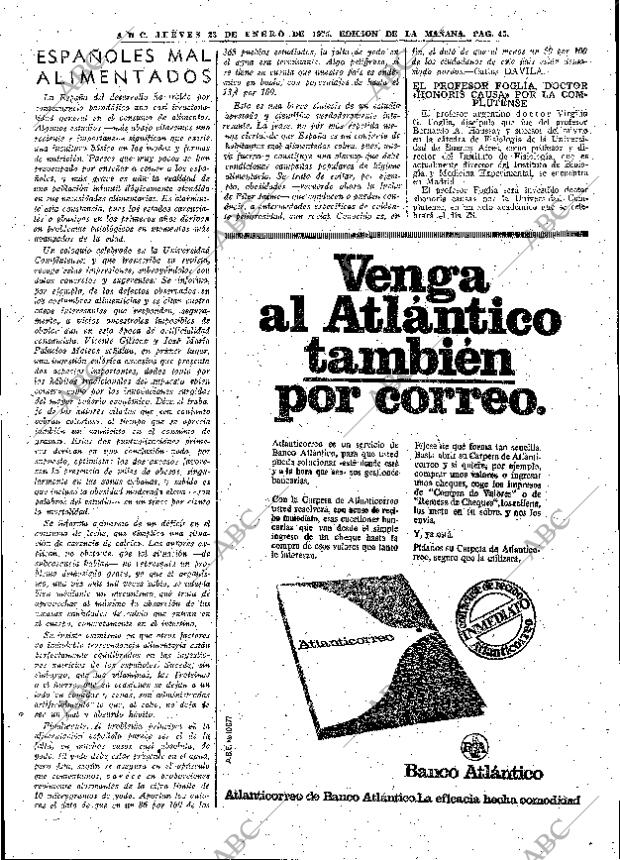 ABC MADRID 23-01-1975 página 45