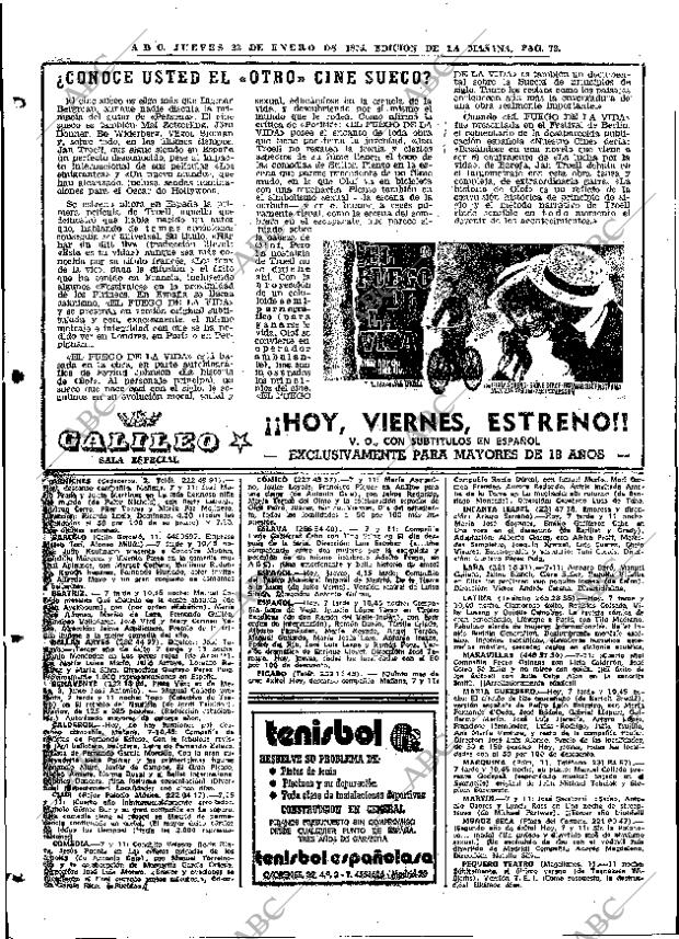 ABC MADRID 23-01-1975 página 72