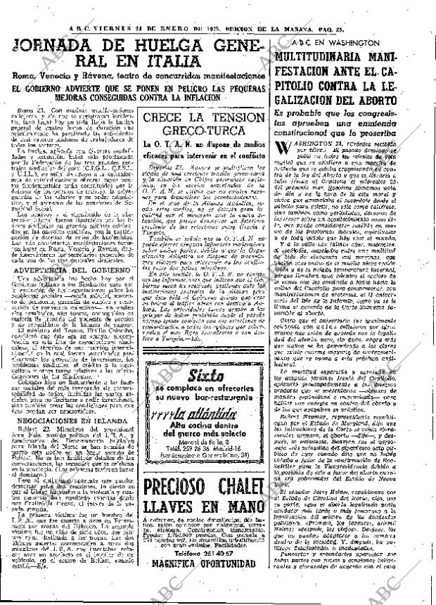 ABC MADRID 24-01-1975 página 25