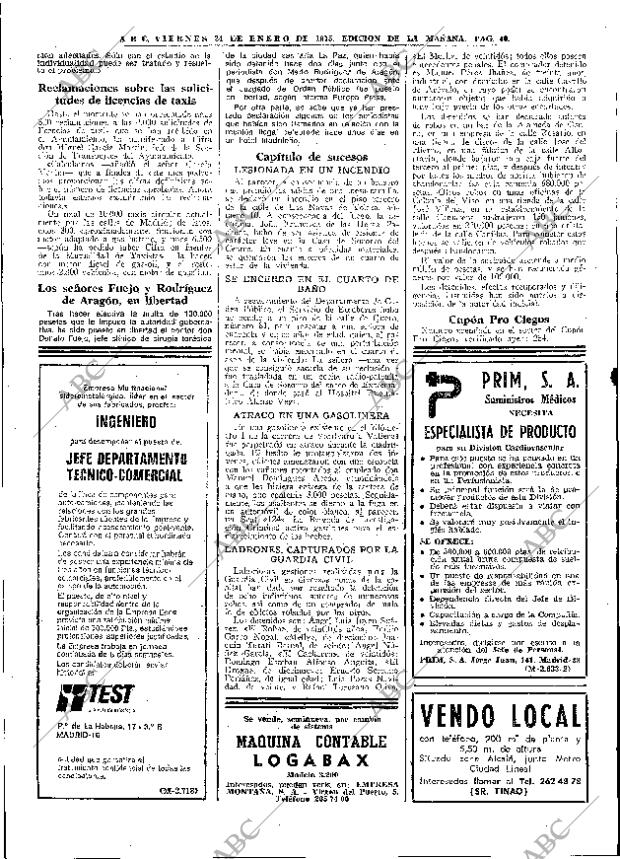 ABC MADRID 24-01-1975 página 40