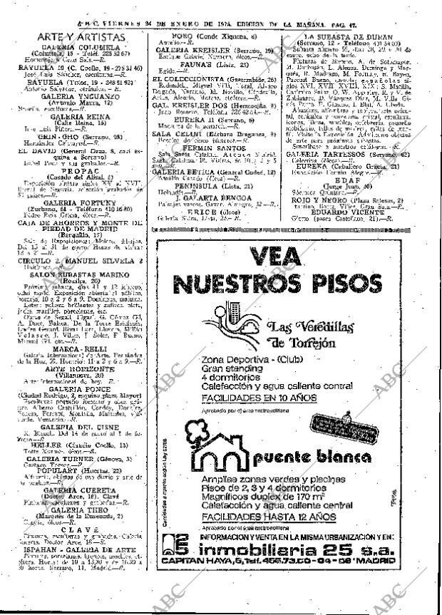 ABC MADRID 24-01-1975 página 47