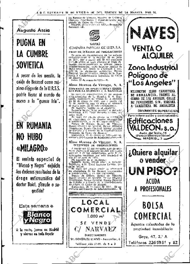 ABC MADRID 24-01-1975 página 56