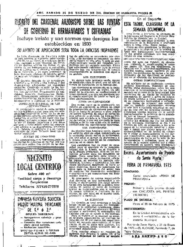 ABC SEVILLA 25-01-1975 página 27