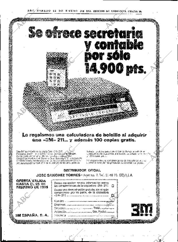 ABC SEVILLA 25-01-1975 página 34