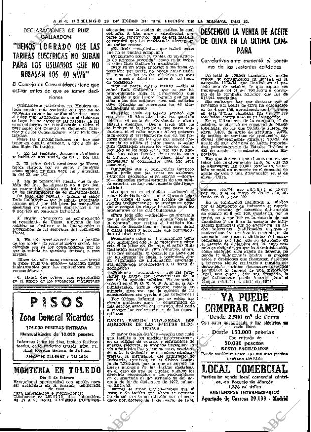 ABC MADRID 26-01-1975 página 23