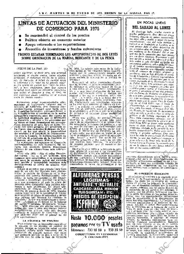 ABC MADRID 28-01-1975 página 17