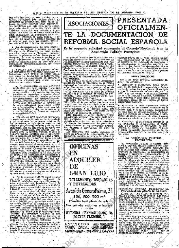 ABC MADRID 28-01-1975 página 19