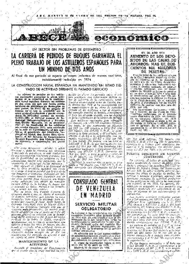 ABC MADRID 28-01-1975 página 55