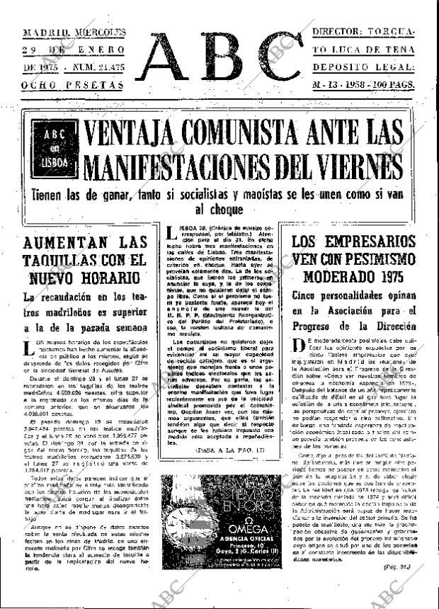 ABC MADRID 29-01-1975 página 13