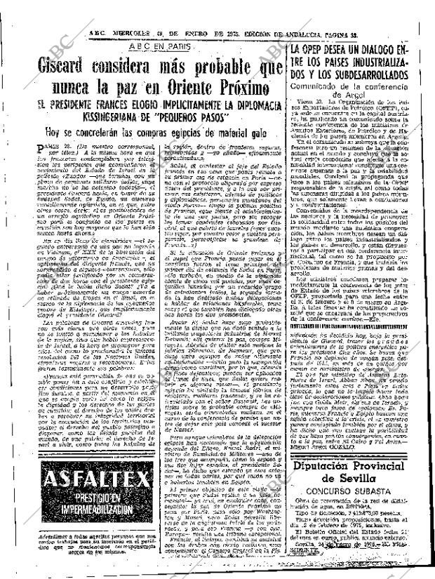 ABC SEVILLA 29-01-1975 página 33