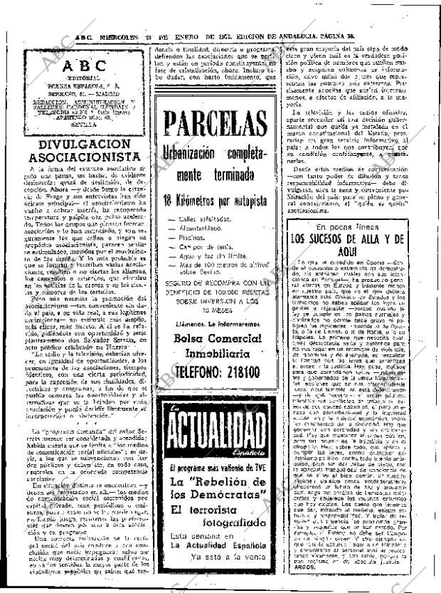 ABC SEVILLA 29-01-1975 página 36