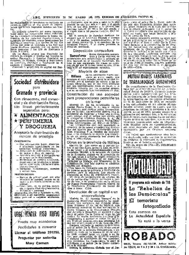 ABC SEVILLA 29-01-1975 página 46