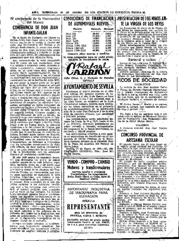 ABC SEVILLA 29-01-1975 página 51