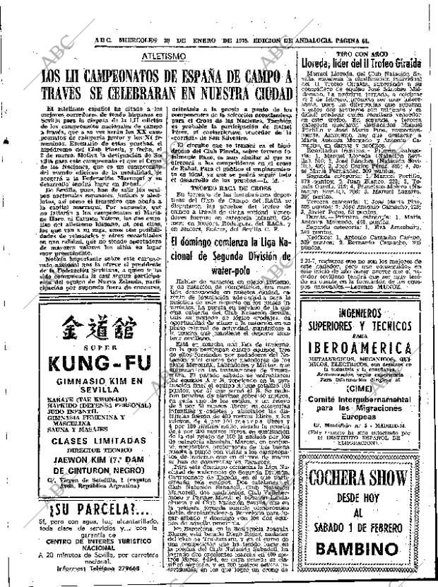 ABC SEVILLA 29-01-1975 página 61