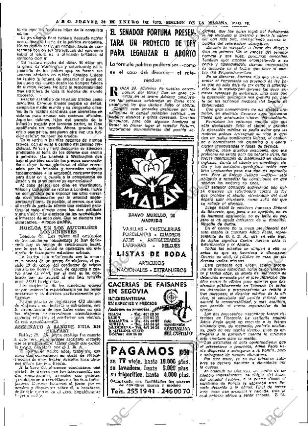 ABC MADRID 30-01-1975 página 16