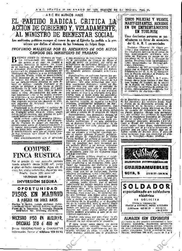 ABC MADRID 30-01-1975 página 21