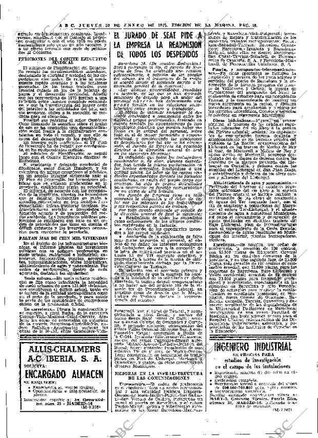 ABC MADRID 30-01-1975 página 38