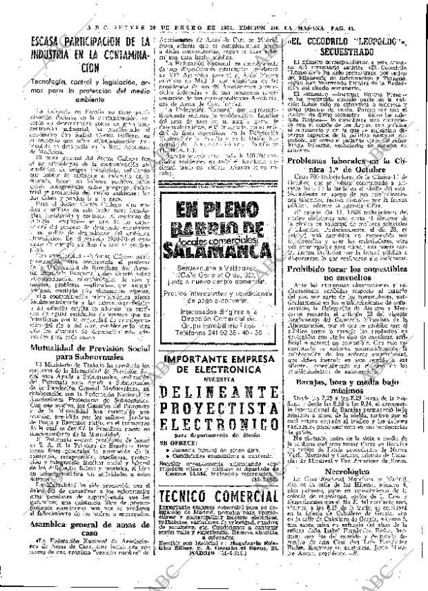 ABC MADRID 30-01-1975 página 41