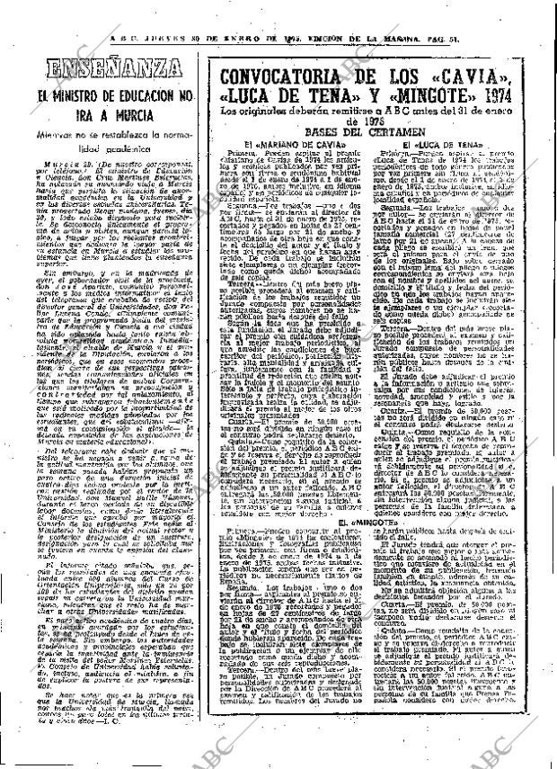 ABC MADRID 30-01-1975 página 51