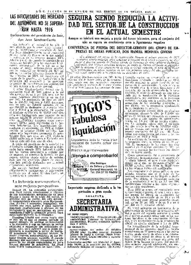 ABC MADRID 30-01-1975 página 57