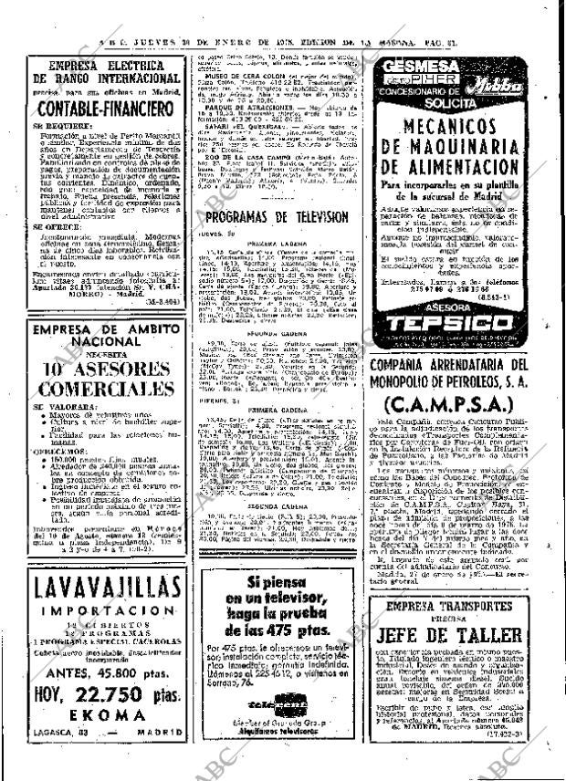 ABC MADRID 30-01-1975 página 81