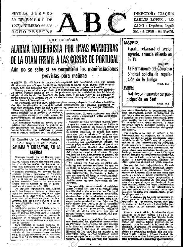 ABC SEVILLA 30-01-1975 página 15