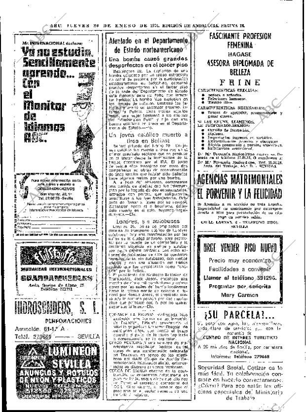 ABC SEVILLA 30-01-1975 página 18